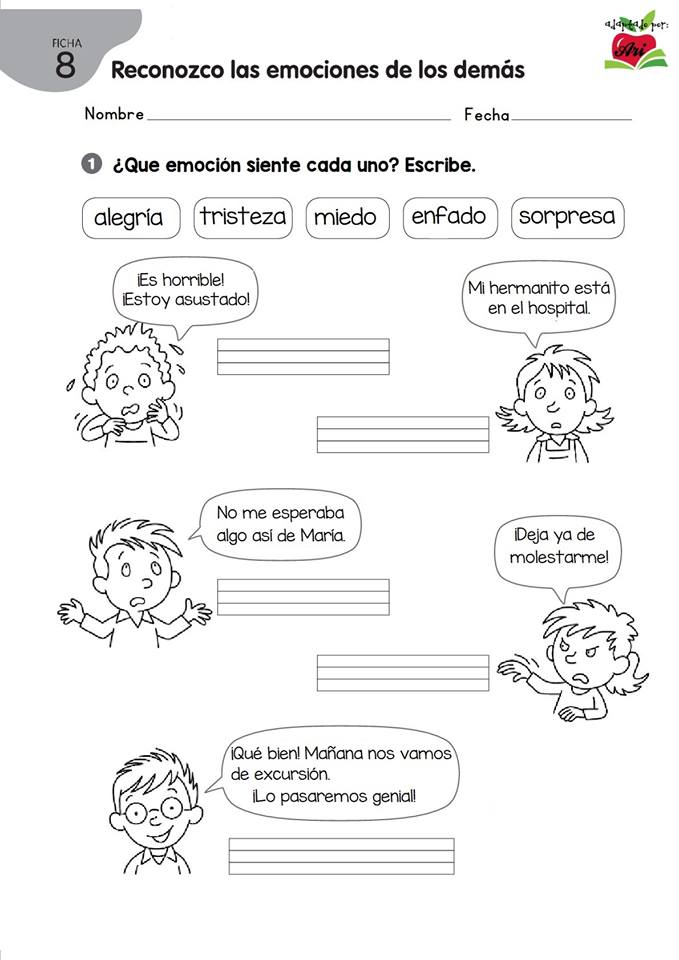 Actividades Para Trabajar Las Emociones En Primaria Reverasite