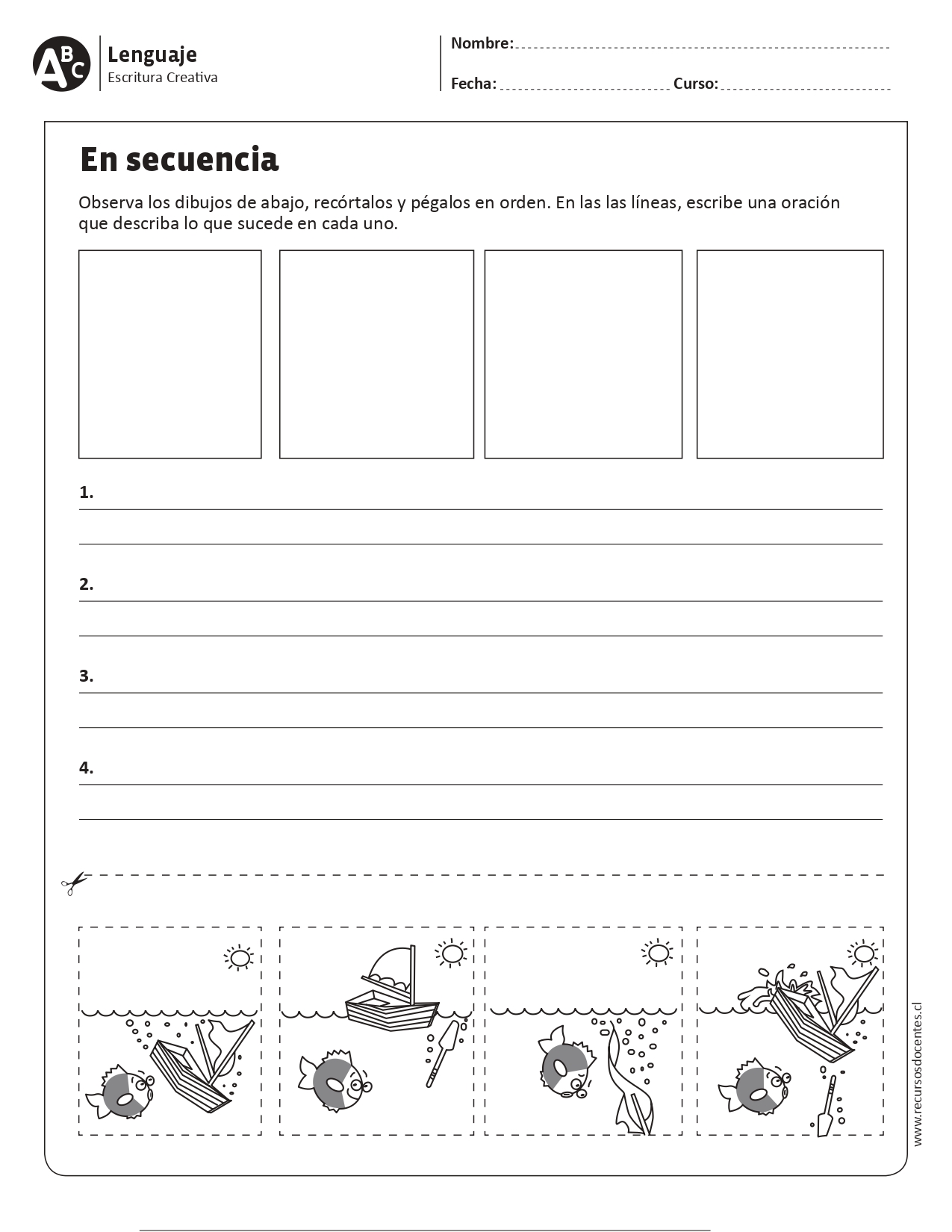 Super Cuaderno De Escritura Creativa Primer Ciclo Fichas Page