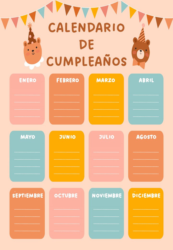 Calendario Cumplea Os