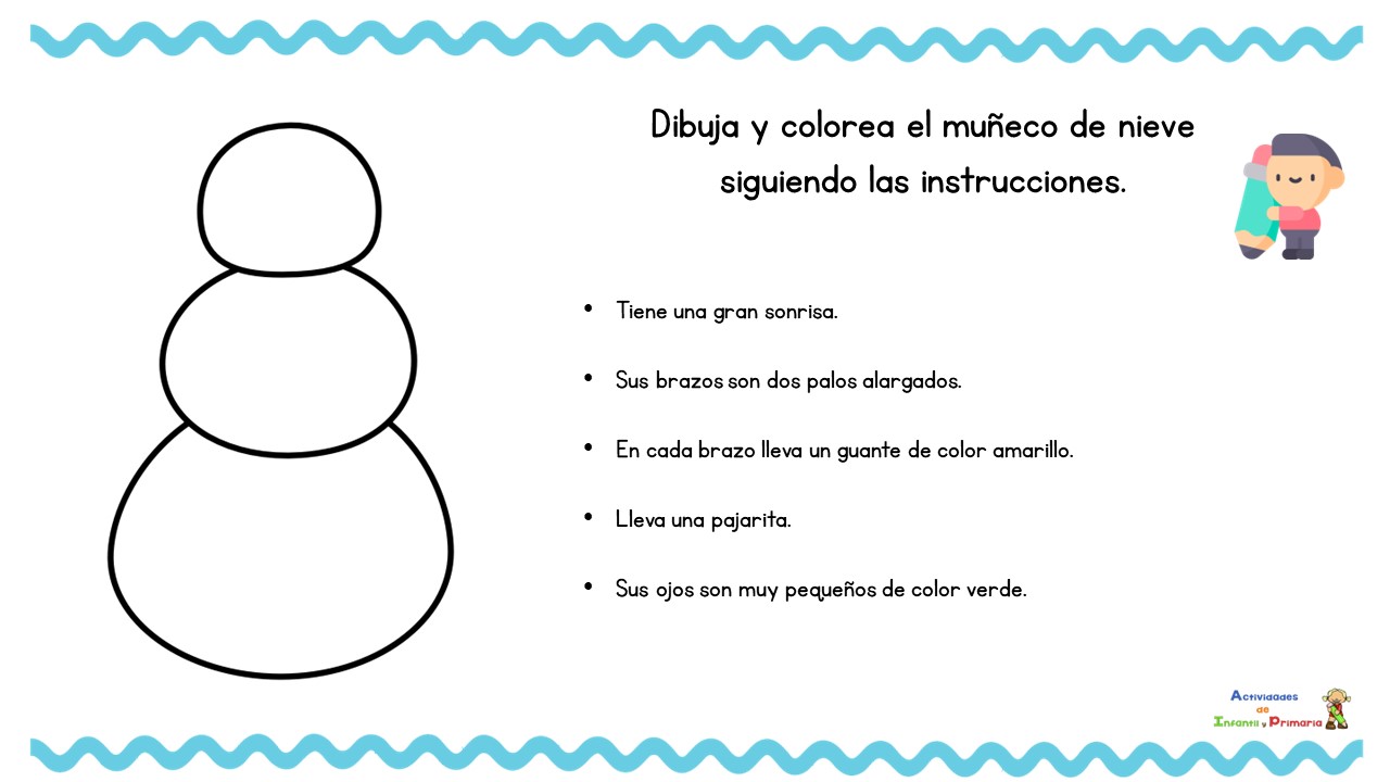 dibujar muñecos de nieve 3