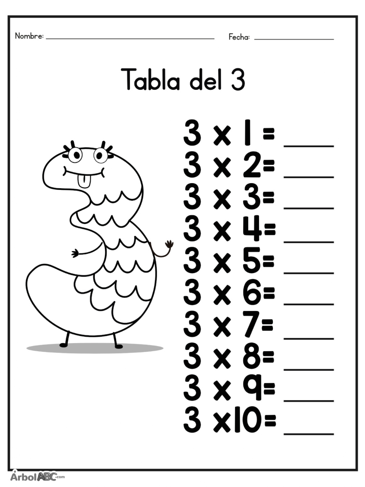 Cuaderno Para Trabajar Las Tablas De Multiplicar Recopilado Por